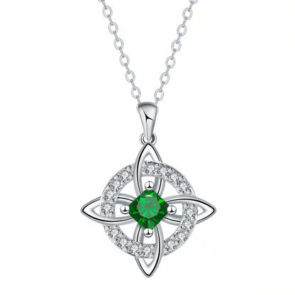 Mystical Birthstone Witches Knot Necklace – 🔮💞Protect Your Loved Ones