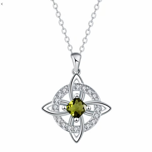 Mystical Birthstone Witches Knot Necklace – 🔮💞Protect Your Loved Ones