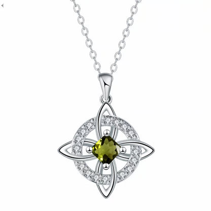 Mystical Birthstone Witches Knot Necklace – 🔮💞Protect Your Loved Ones