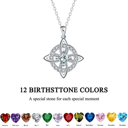 Mystical Birthstone Witches Knot Necklace – 🔮💞Protect Your Loved Ones