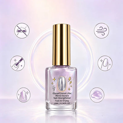 📢📢Last Day: 60% OFF🔥⏰Lilac Glossy Mirror Nail Strengthener