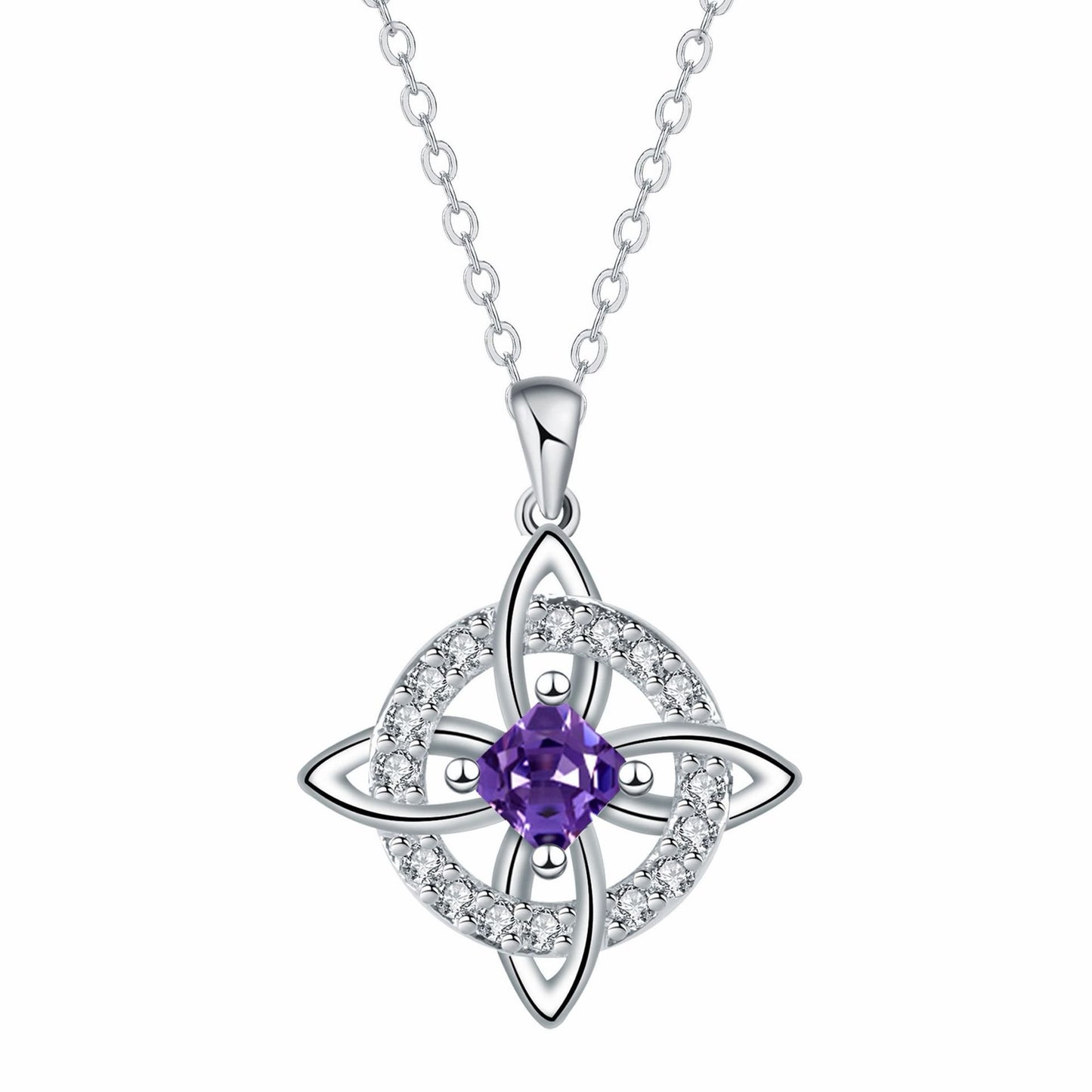 Mystical Birthstone Witches Knot Necklace – 🔮💞Protect Your Loved Ones