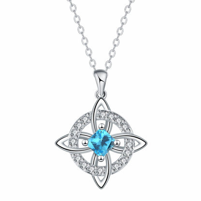 Mystical Birthstone Witches Knot Necklace – 🔮💞Protect Your Loved Ones