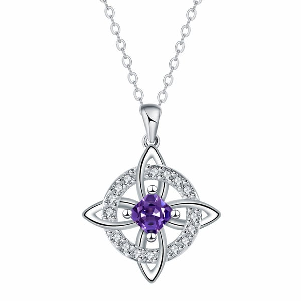 Mystical Birthstone Witches Knot Necklace – 🔮💞Protect Your Loved Ones