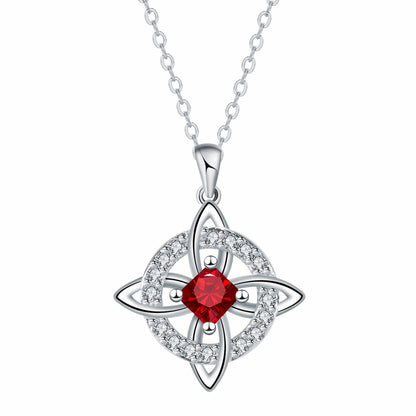 Mystical Birthstone Witches Knot Necklace – 🔮💞Protect Your Loved Ones