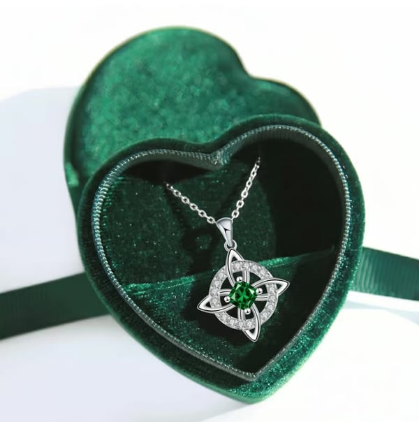 Mystical Birthstone Witches Knot Necklace – 🔮💞Protect Your Loved Ones