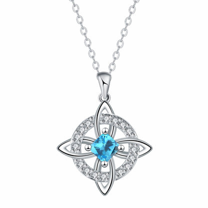 Mystical Birthstone Witches Knot Necklace – 🔮💞Protect Your Loved Ones