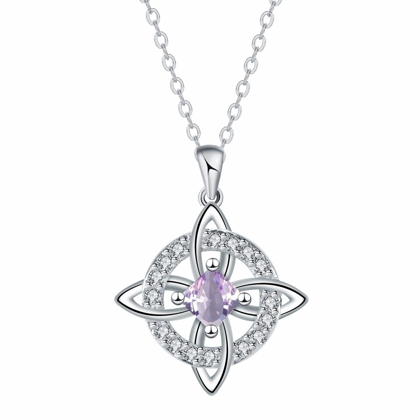 Mystical Birthstone Witches Knot Necklace – 🔮💞Protect Your Loved Ones