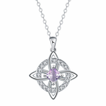 Mystical Birthstone Witches Knot Necklace – 🔮💞Protect Your Loved Ones