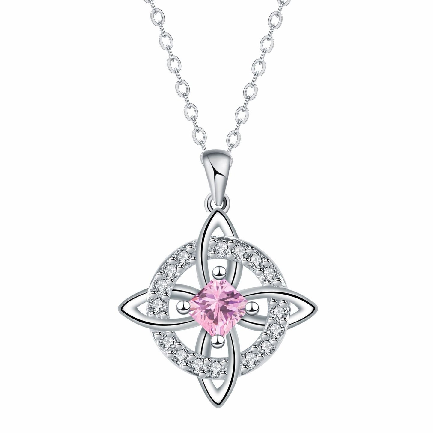 Mystical Birthstone Witches Knot Necklace – 🔮💞Protect Your Loved Ones