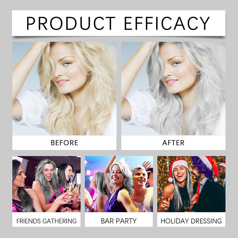 ✨This Week's Special Price $9.99💥 2-in-1 Natural Essence Extract Silver Hair Dye