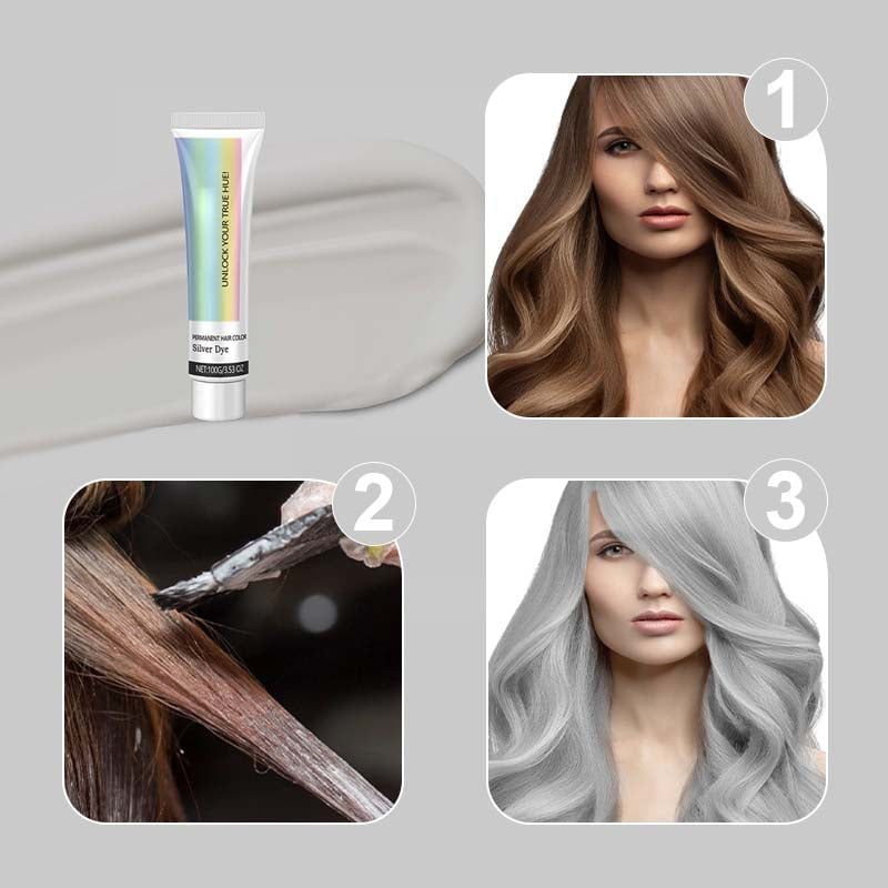 ✨This Week's Special Price $9.99💥 2-in-1 Natural Essence Extract Silver Hair Dye