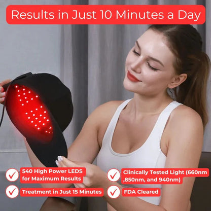 Red Light Therapy Cap – 940nm Infrared Hair & Scalp Therapy
